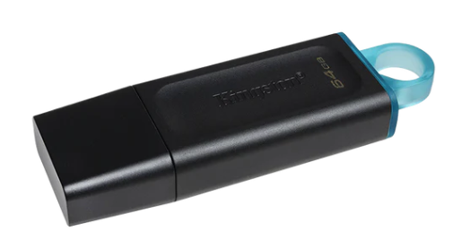 Memoria USB 3.2 64GB Kingston EXODIA negra con tapa DTX/64GB