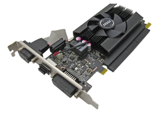 Tarjeta de Video PCIE DDR3 2GB MSI NVIDIA GEFORCE GT710 VGA/DVI/HDMI LP MSI-GT 710 2GD3 LP