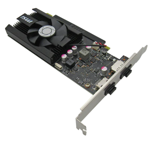 Tarjeta de Video PCIE DDR4 4GB MSI NVIDIA GEFORCE GT1030 DP/HDMI 4GD4 LP OC