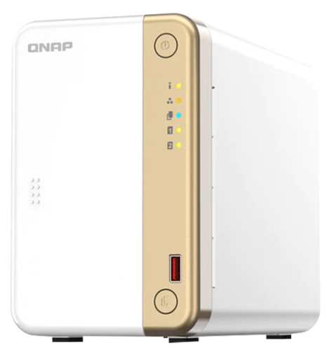NAS Torre 2-BAY QNAP TS-262-4G Intel® Celeron® N4505 2,9 GHz DDR4 4G (MAX 4G) 1X1GLAN 2 x M.2 2280 P - TS-262-4G-US NEW MODEL