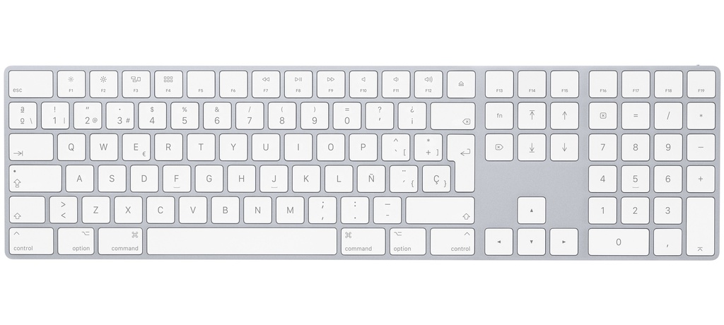 Teclado en Español con teclado numérico para Mac - Magic Keyboard
