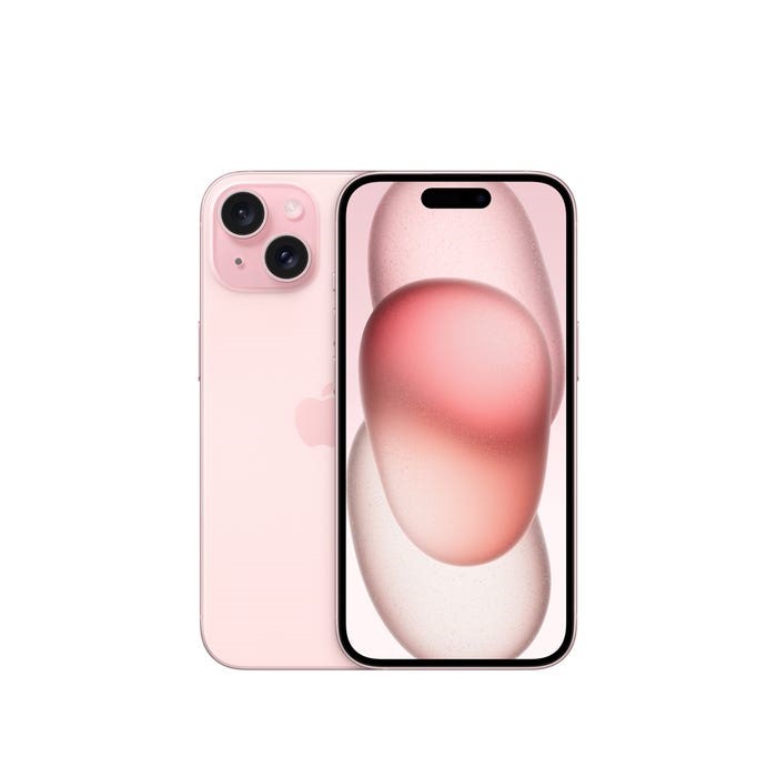 Celular iPhone 15, 256GB, Color Rosa