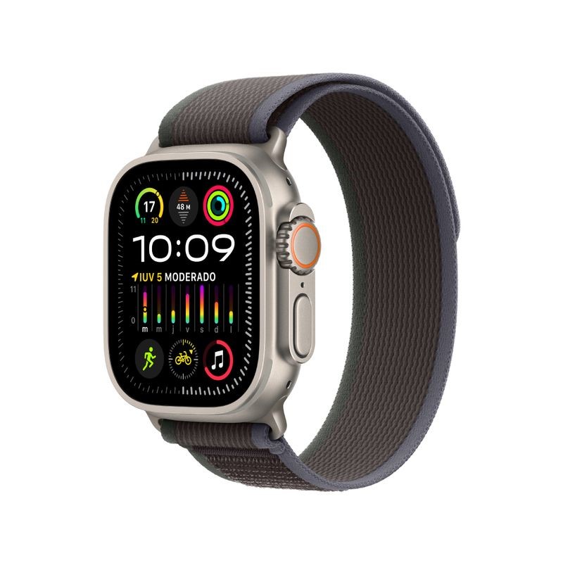 Apple Watch Ultra 2 (GPS + Cellular) - Caja de titanio 49 mm - Correa Azul/Negra - Talla M/L
