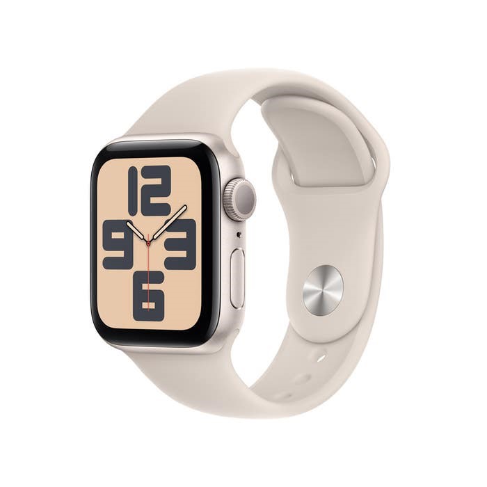 Apple Watch SE (GPS) - Caja de aluminio 40 mm - Correa Blanco estrella - Talla M/L