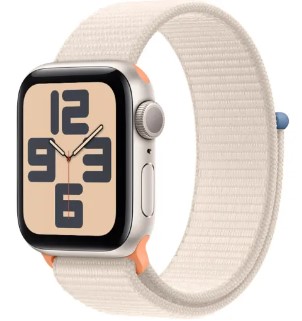 Apple Watch SE (GPS) - Caja de aluminio 44 mm - Correa Loop Blanco estrella