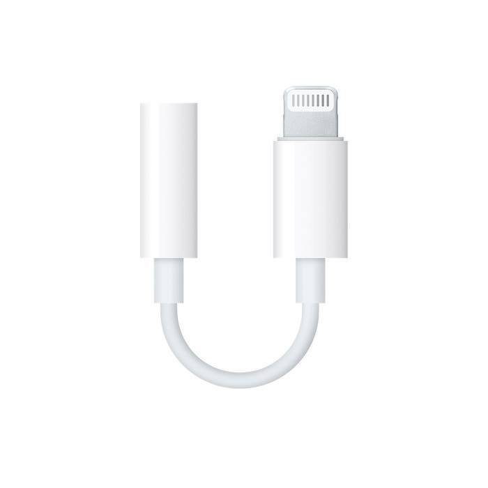 Adaptador Apple Lightning a audio 3.5mm - Color Blanco