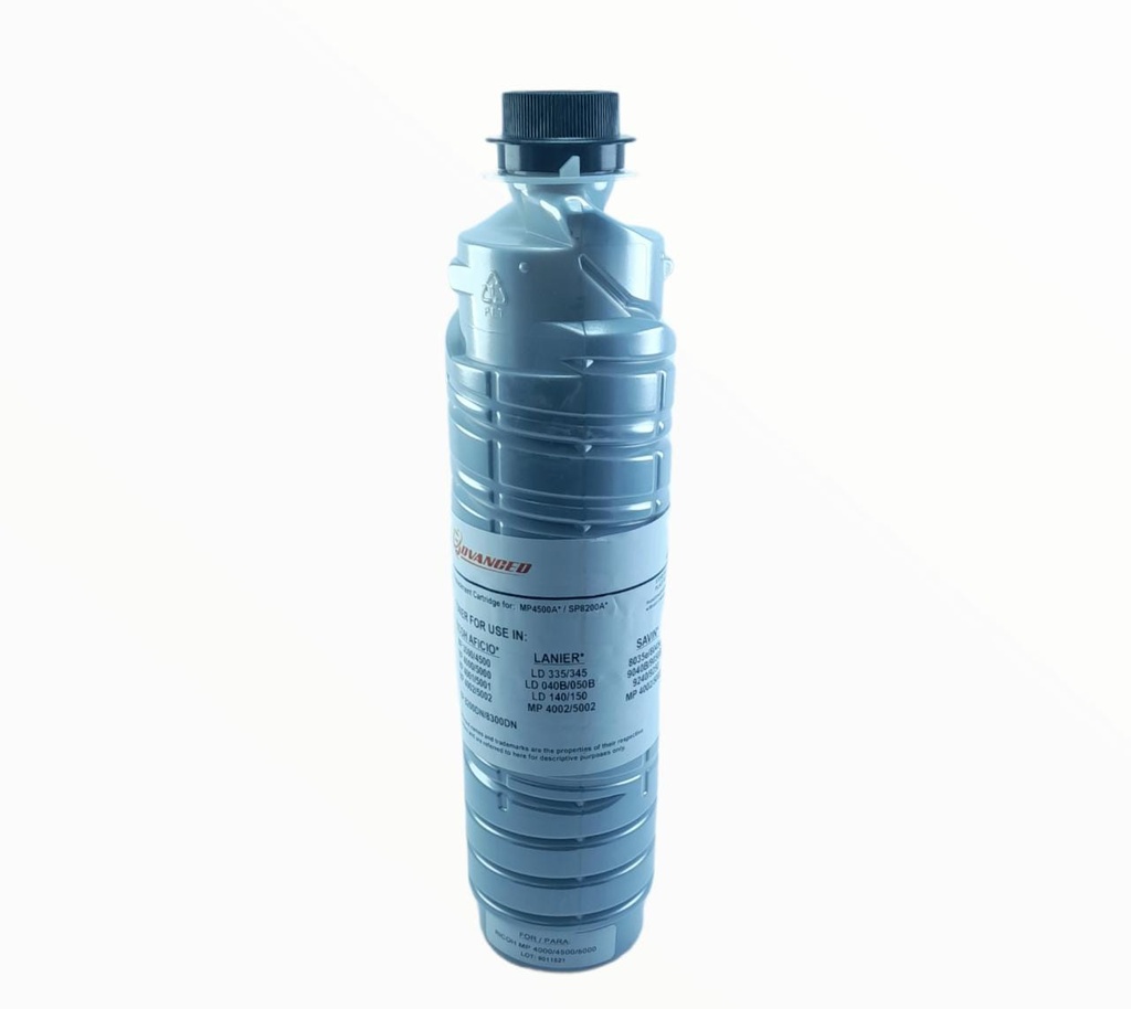 Cartucho de Tóner Negro Ricoh Genérico Ricoh MP 4000SP MP 4002 MP 4500SPF MP 5000 MP 5001SP MP 5002SP CBA