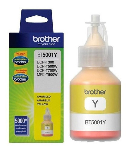Botella de Tinta Amarilla Brother DCP-T500W/DCP-T520W/DCP-T700W/MFC-T800W