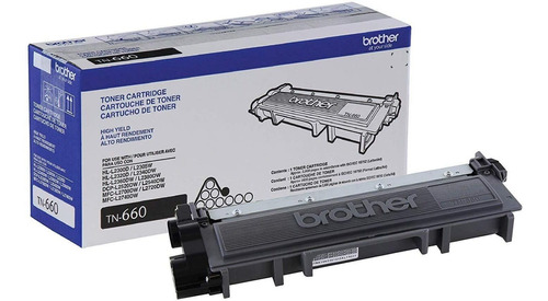 Tóner Negro TN 660 Brother MFCL2740W 2600 PAGS