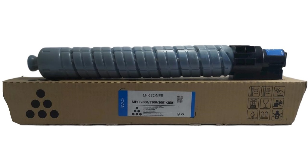 Cartucho de Tóner Cyan Ricoh MP C2800/MP C3001/MP C3300/MP C3501 ECO