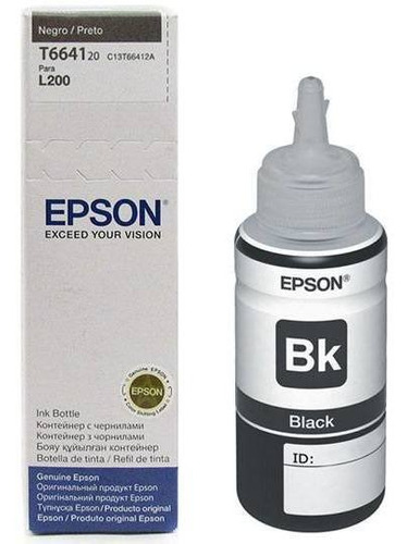 Botella de Tinta Negra T664 Epson L120/200/L300/L375/L395