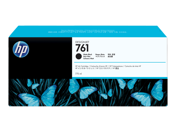 Cartucho de Tinta Negro Mate 775ML (HP761) Designjet HP T7100/T7200