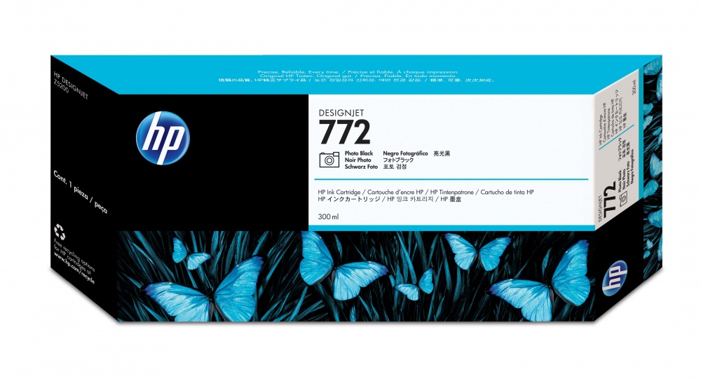 Cartucho de Tinta Foto Negro 772 HP Designjet Z5200/Z5400