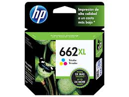 Cartucho de Tinta Tricolor 662XL HP Designjet 1015/1515AIO/2215/2545 AIO/3315/3545 AIO