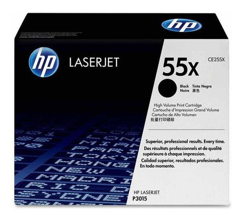 Cartucho de Tóner Negro 55X HP Enterprise MFP M525DN/P3015DN