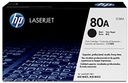Cartucho de Tóner Negro 80A HP Laserjet PRO400/401DN/M425DN