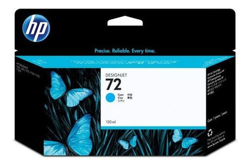 Cartucho de Tinta Cyan 72 HP Designjet T1100/T2300