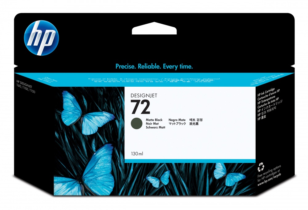 Cartucho de Tinta Negra Mate 72 HP Designjet MK T 2300