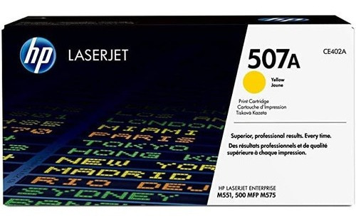 Cartucho de Tóner Amarillo 507A HP Laserjet 575