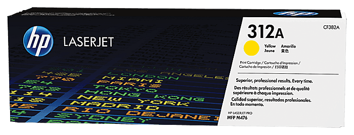 Cartucho de Tóner Amarillo 312A HP Laserjet PRO MFP M476DN/MFP M476DW/MFP M476NW