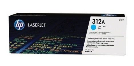 Cartucho de Tóner Cyan 312A HP Laserjet PRO MFP M476DN/MFP M476DW/MFP M476NW