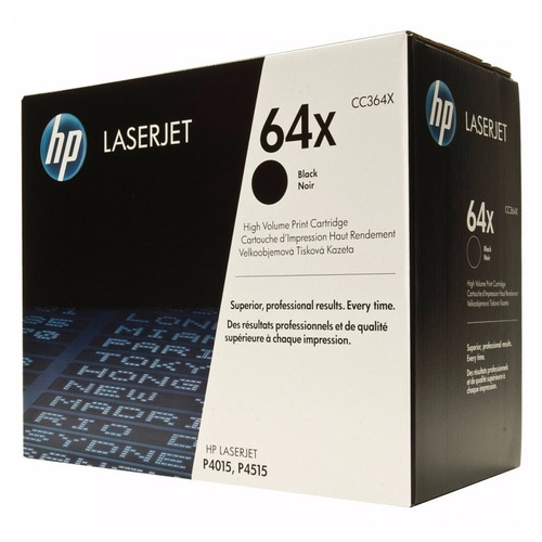 Cartucho de Tóner Negro 64X HP Laserjet P4015/P4515