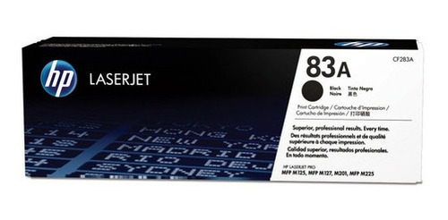 Cartucho de Tóner Negro 83A HP Laserjet PRO M127FN/MFP125NW