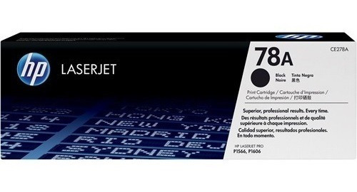 Cartucho de Tóner Negro 78A HP Laserjet PRO M1536DNF/P1566/P1606DN