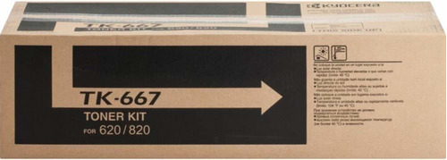 Cartucho de Tóner Negro TK-667 Kyocera TA-620/ TA-820