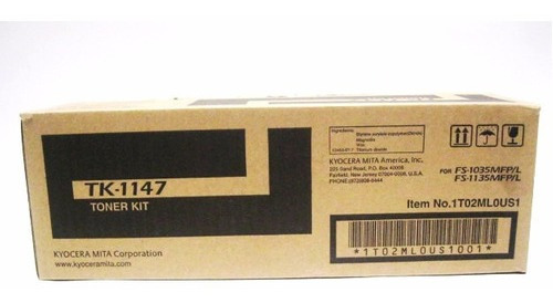 Cartucho de Tóner Negro TK-1147 Kyocera FS-1035MFP/ FS-1135MFP