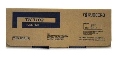 Cartucho de Tóner Negro TK-3102 Kyocera FS-2100DN/M3040IDN