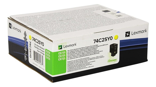 Cartucho de Tóner Amarillo Lexmark CX 725