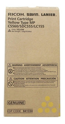 Cartucho de Tóner Amarillo Ricoh AF 3260