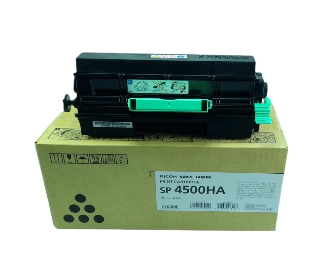 Cartucho de Tóner Negro SP4500HA Ricoh SP 4510DN/SP 4510SF