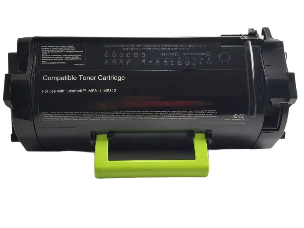 Cartucho de Tóner Negro Genérico Lexmark MS710DN/711/MS810DN/MS811DN CLV