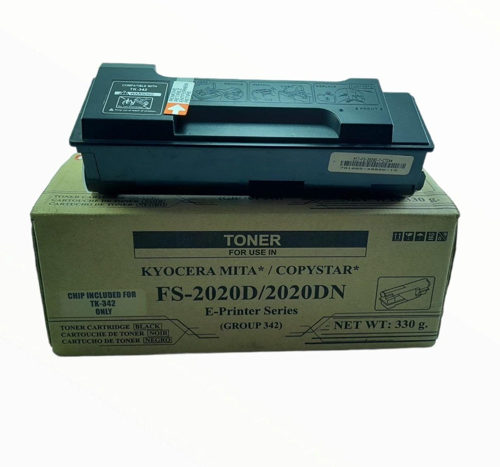 Cartucho de Tóner Negro Genérico TK-342 Kyocera  FS-2020DN CBA