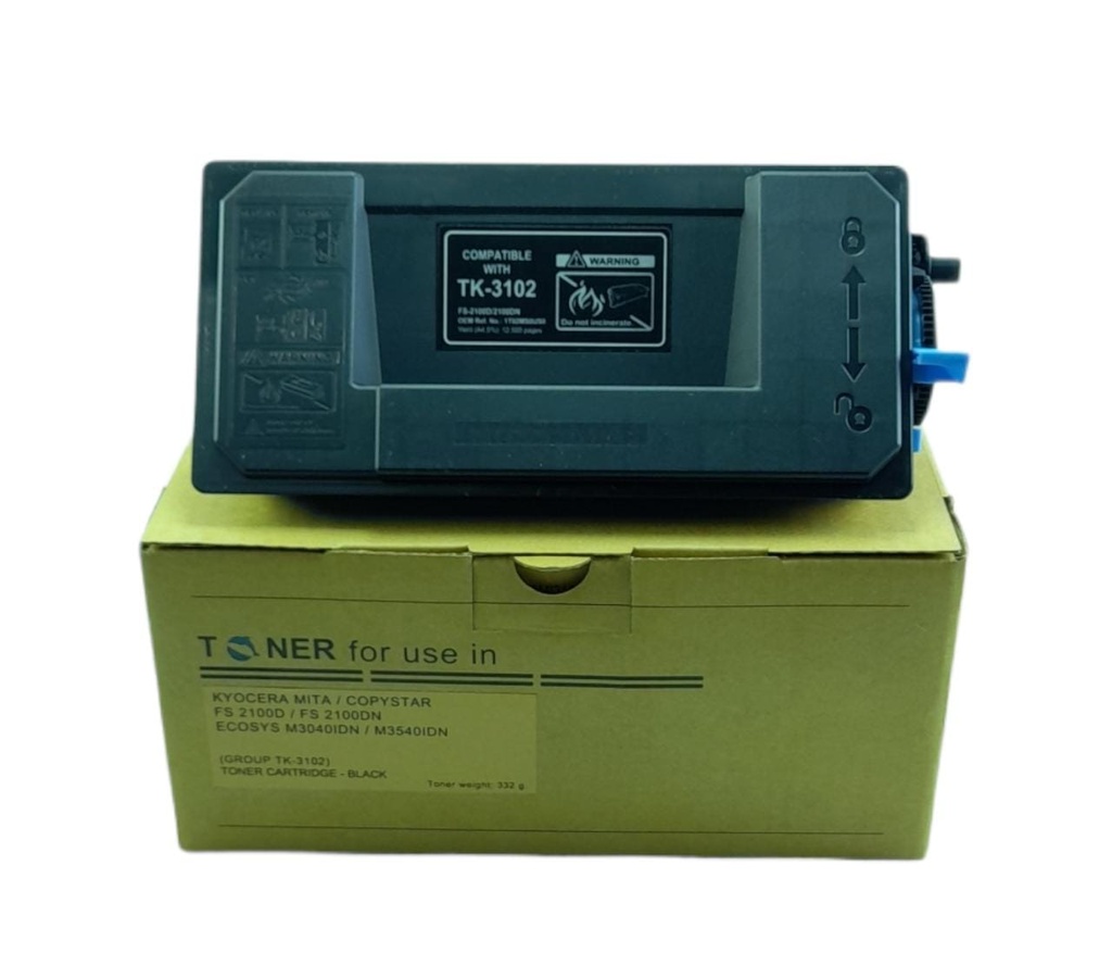 Cartucho de Tóner Negro TK-3102 Genérico Kyocera FS-2100DN/M3040IDN CBA