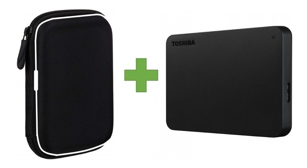 Disco duro Externo 2TB USB 3,0 con estuche Toshiba