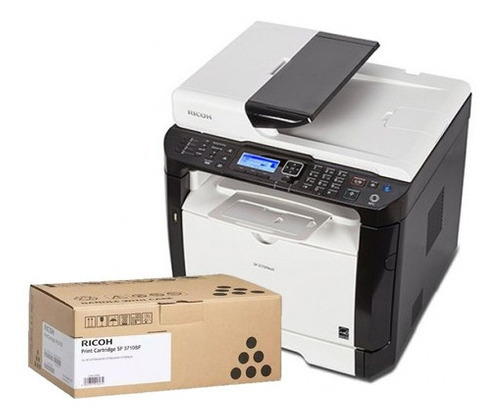 Multifunciónal B&N Ricoh SP 3710SF con Tóner adicional