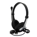 Diadema Negra USB X-100U Micrófono Giratorio y control de volumen Xue Electronics 