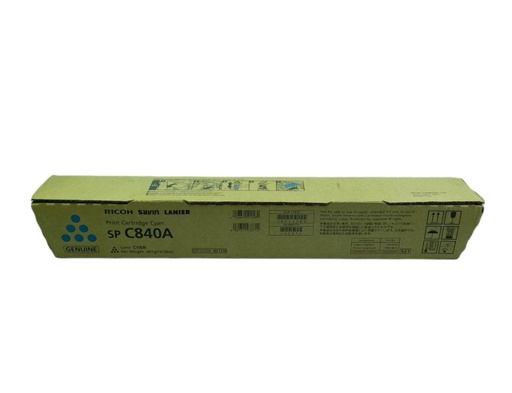 [821258] Cartucho de Tóner Cyan SPC840A Ricoh SP C840DN/SP C842DN