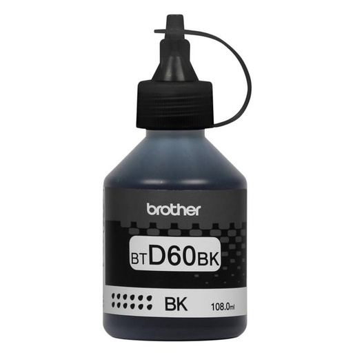 [BTD60BK] Botella de Tinta Negra BTD60BK Brother DCPT500/DCP-T520W/MFC-T800/DCP-T510W/DCP-710W/MFC-T910DW