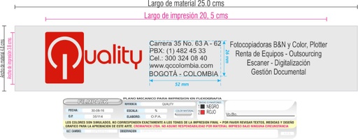 [CI2100] Cinta Transparente Impresa de 40MM X 100MTS A 1 Tinta