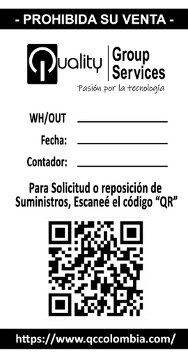 [60X36] Rollo de Etiquetas PPBB 60X36 Impresa 1 Tinta