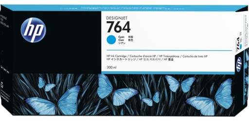 [C1Q13A] Cartucho de Tinta Cyan 764 HP Designjet T3500