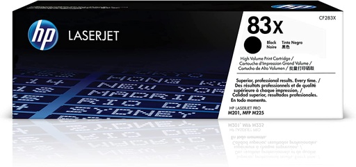 [CF283X] Cartucho de Tóner Negro 83X HP Laserjet M201DW/M225DW