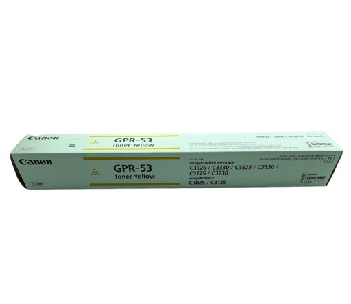 [8527B003AB] Cartucho de Tóner Amarillo GPR-53 Canon Imagerunner Advance C3320/3325I/3525I/3530I