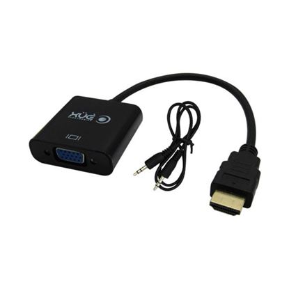 [CNV-HXU-0470] Convertidor HDMI A-Type a VGA AG6200 Chipset con audio Xue