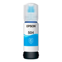 [T504220-AL] Botella de Tinta Cyan T504 Epson Ecotank L4150/L4160/L6161/L6191