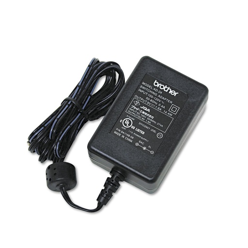 [AD24AC] Adaptador de corriente para rotulador eléctrico Brother PT80/PTH110/PTD210/PTP300BT/PTE110/PTE500VP/PTE550WVP